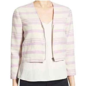 Cupcakes And Cashmere Striped Cropped Jacket